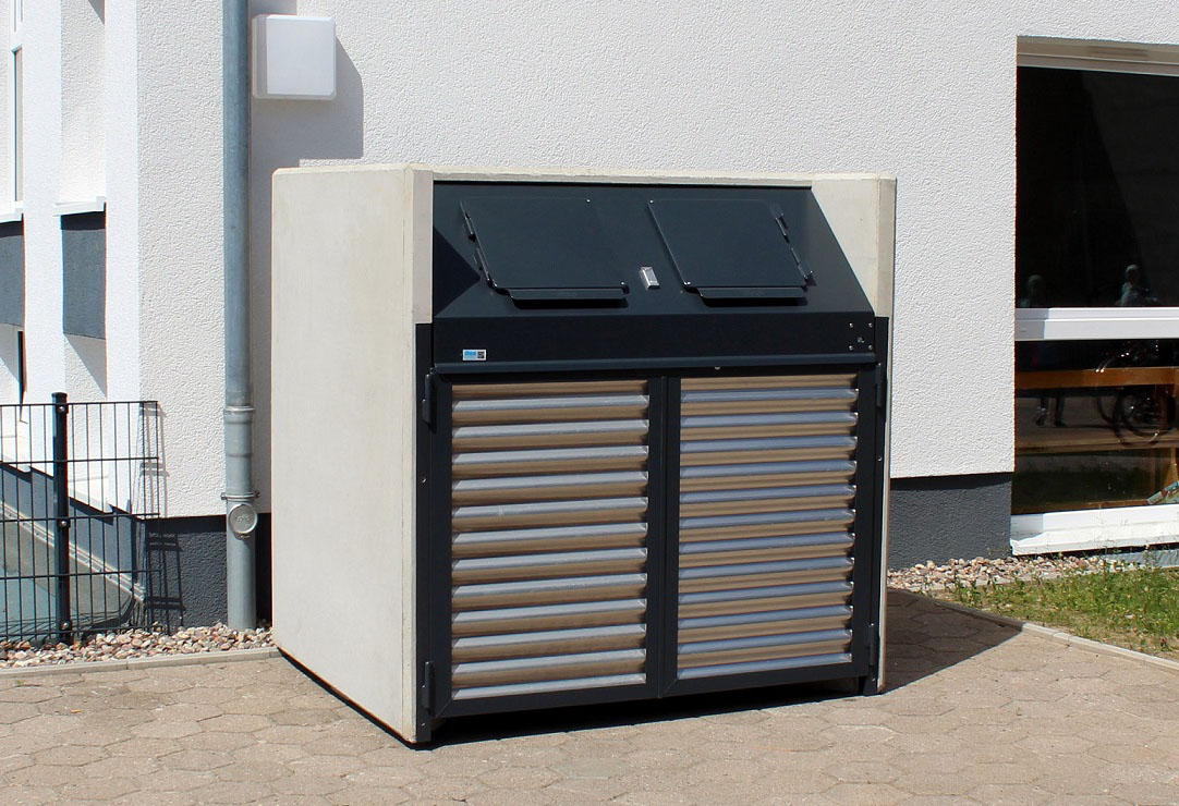Müllboxen VR Mülltonnenbox Design Typ W