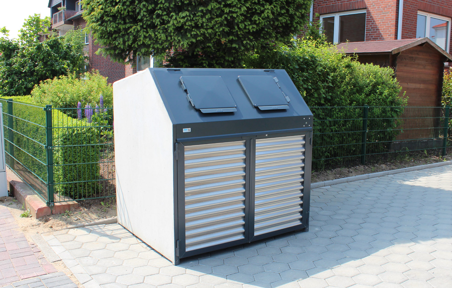 Müllboxen V 1100 Vorderbox Design Typ W